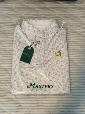 Masters Tournament Polo with Colorful Hat Print